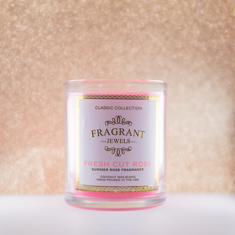 Fragrant Jewels Fresh Cut Rose - Jewel Candle Jewel Candle