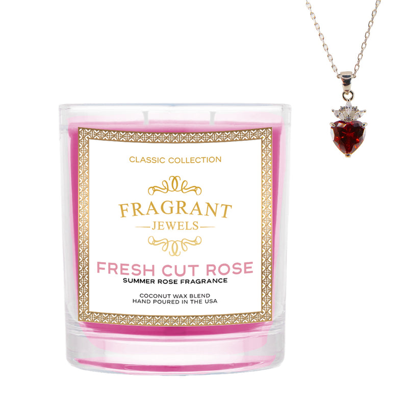 Fragrant Jewels Fresh Cut Rose - Jewel Candle Jewel Candle