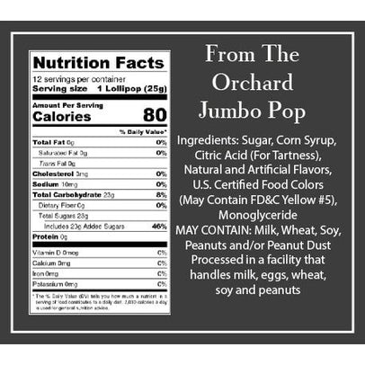 From The Orchard Jumbo Pop Assortment