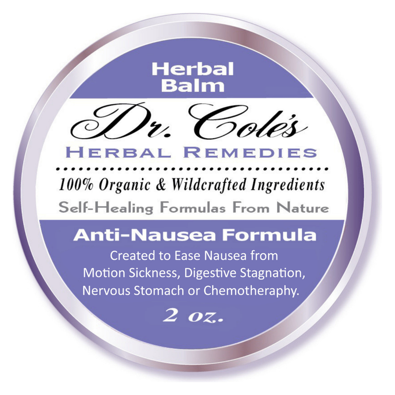COLEHERBALS 05 - Dr. Cole's Organic Anti-Nausea Herbal Balm Herbal