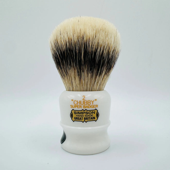 Simpson LE Chubby 2 Super Badger Emerald Light Candy Shaving Brush