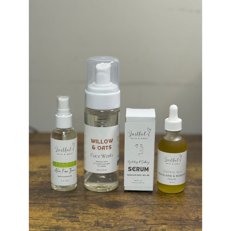 Lustful Bath, LLC LUSTFUL GLO ULTIMATE FACE CARE KIT Facial Cleansing Kit