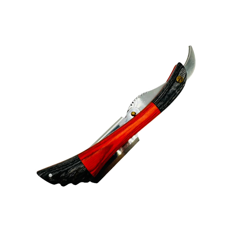 Dural Dural Edge Heavy Duty Unique Orange/Grey Wings Wood Straight Razor SE-061 Straight Razor