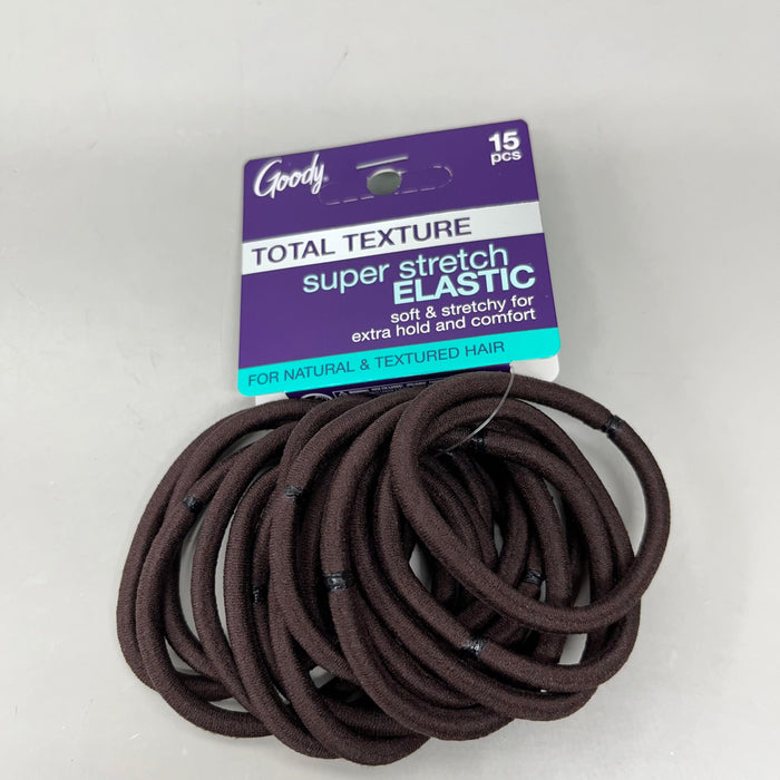 Paywut - Goody 3 Sets Of 15! Super Stretch Elastic For Natural/Thick Hair 45 Ct Brown 3001163 (New)