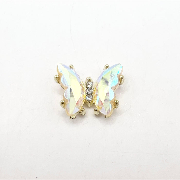 Queen - Nail Charms 10pc - #339 Gold Iridescent Butterflies