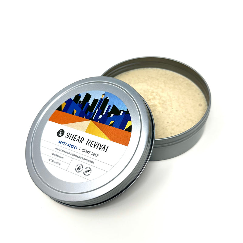 SHEAR REVIVAL Scott Street Shave Soap Skin