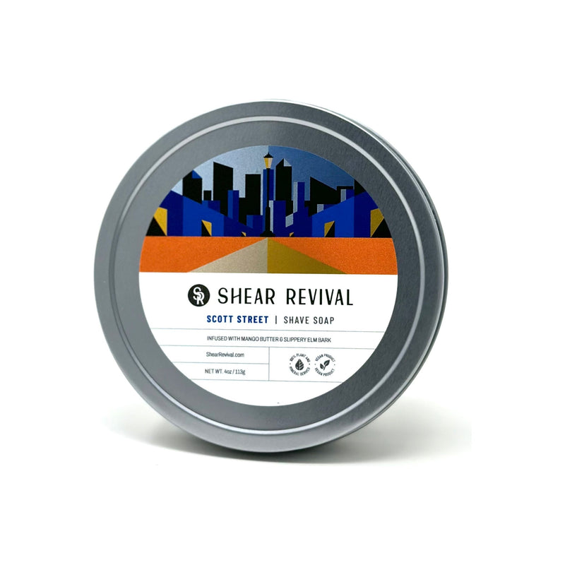 SHEAR REVIVAL Scott Street Shave Soap Skin