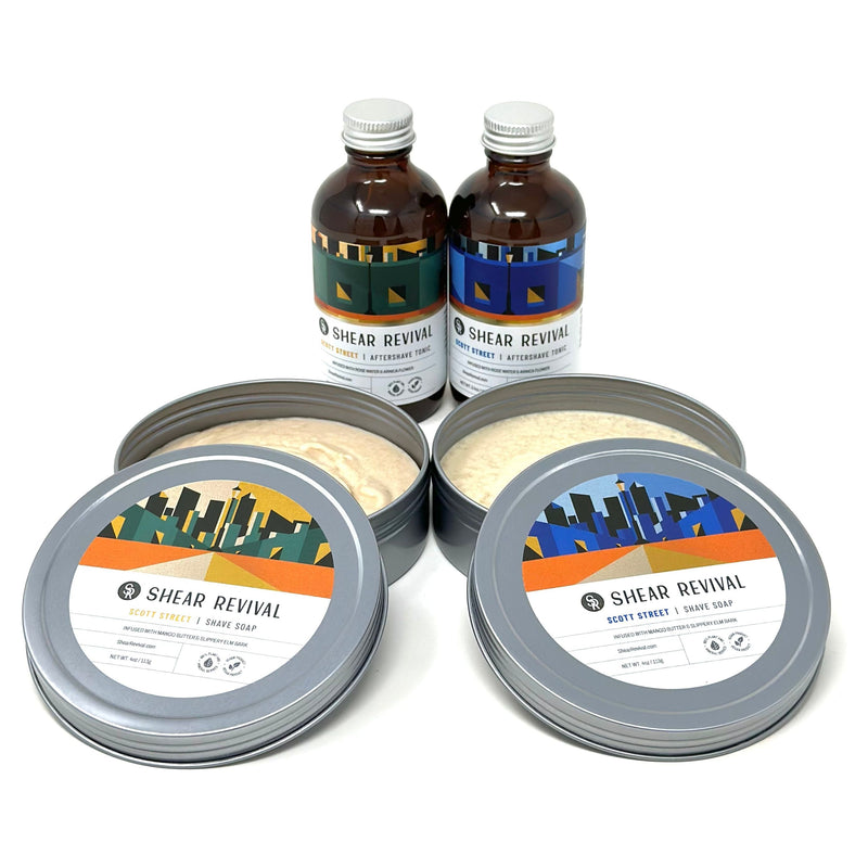 SHEAR REVIVAL Scott Street Shave Duo Skin