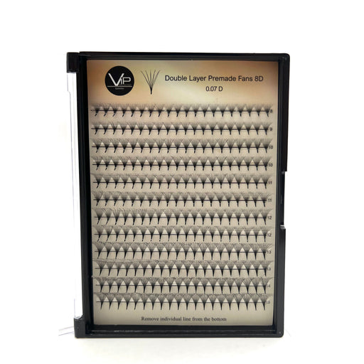 VIP Extensions Double Layer Premade Fans 5D 8D MIX 8-15 Eyelash