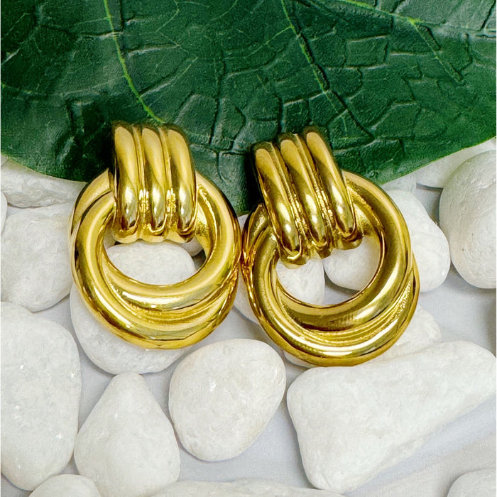 Golden Knocker Earrings