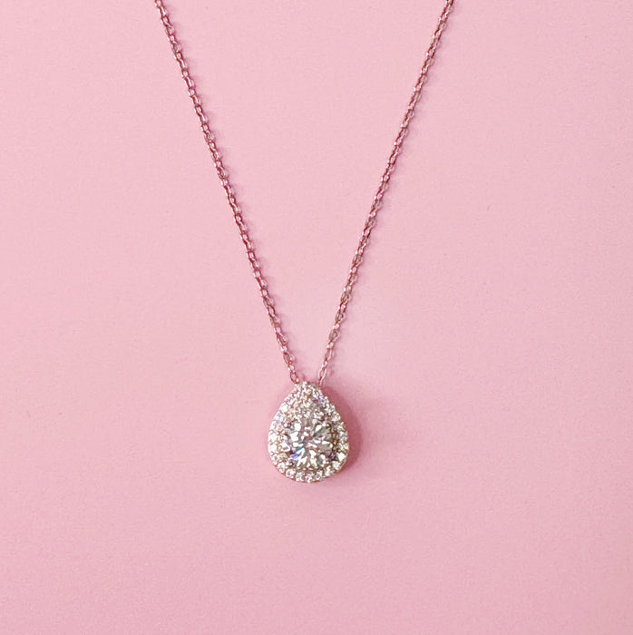 Moissanite Pendant Necklace