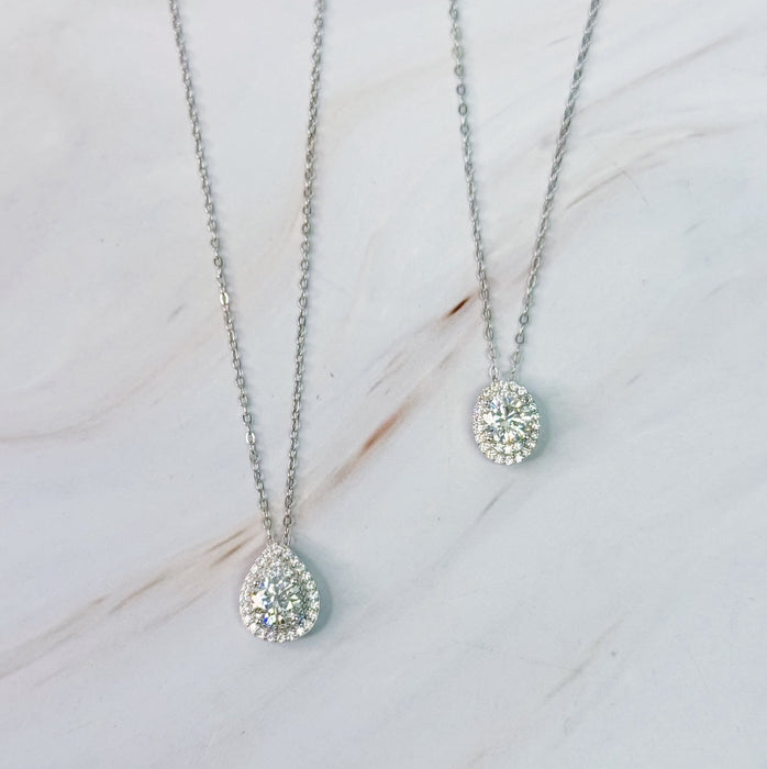 Moissanite Pendant Necklace