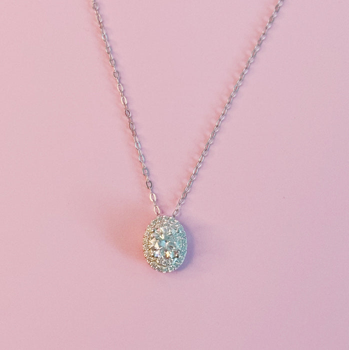 Moissanite Pendant Necklace