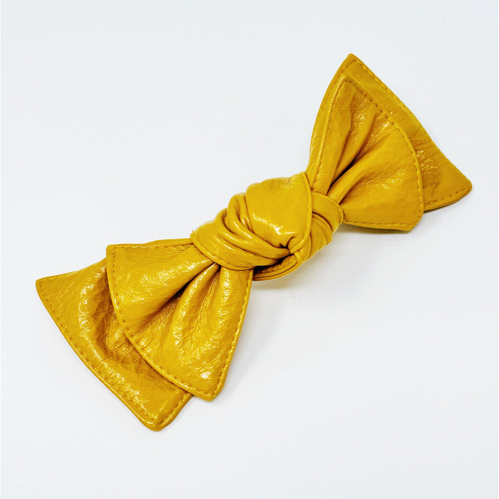 Patent Double Bow Hair Clip