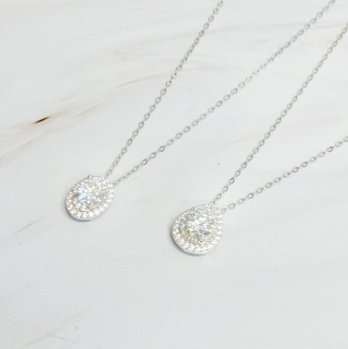 Moissanite Pendant Necklace