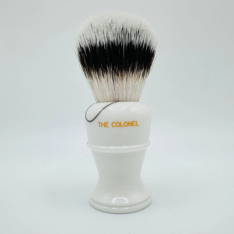 Simpsons Simpson LE Colonel X2L Sovereign Synthetic Fibre Sapphire Candy Shaving Brush Shaving Brush Light Gray