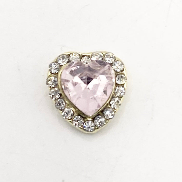 Queen - Nail Charms 10pc - #062 Gold Pink Hearts