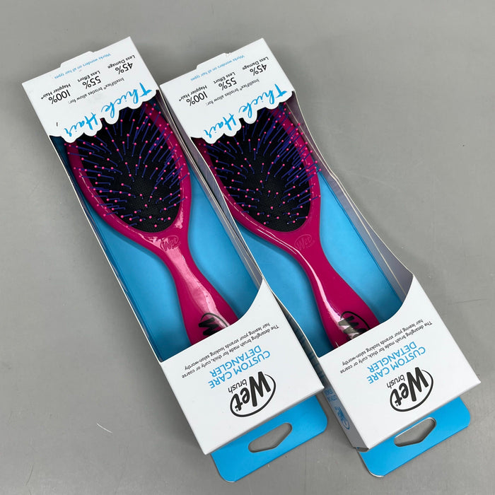 Paywut - Wet Brush (2 Pack) Custom Care Detangler Brush-Thick Hair Pink Gyspb830Ccth