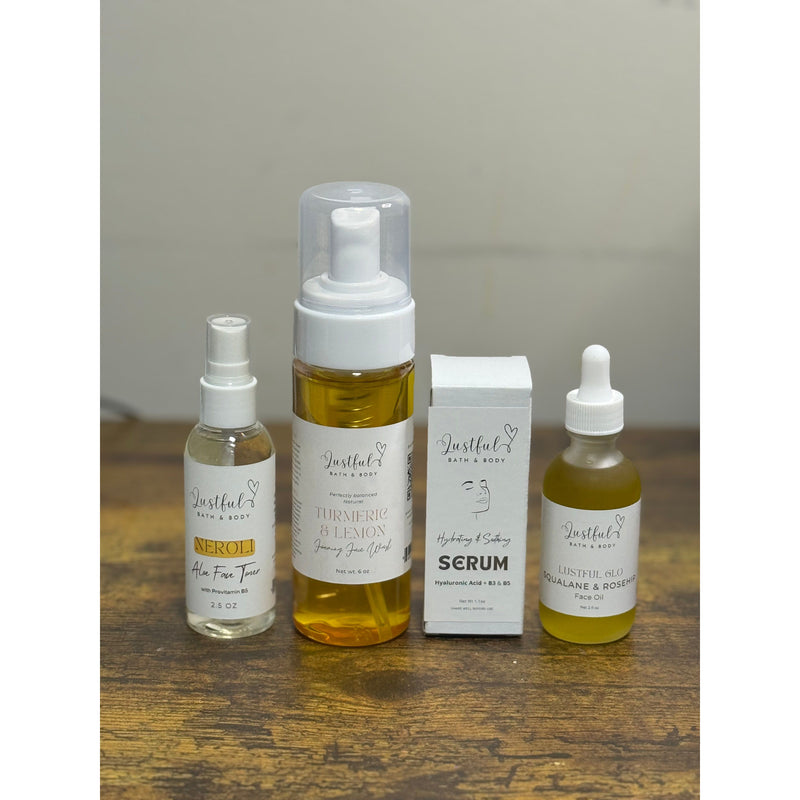 Lustful Bath, LLC LUSTFUL GLO ULTIMATE FACE CARE KIT Facial Cleansing Kit