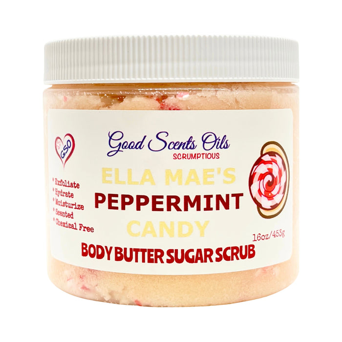 Good Scents Oils - Ella Mae'S Peppermint Candy Body Scrub 16 Oz