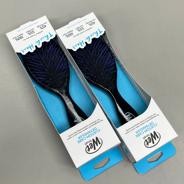 Paywut - Wet Brush (2 Pack) Custom Care Detangler Brush-Thick Hair Black Gyspb830Ccth