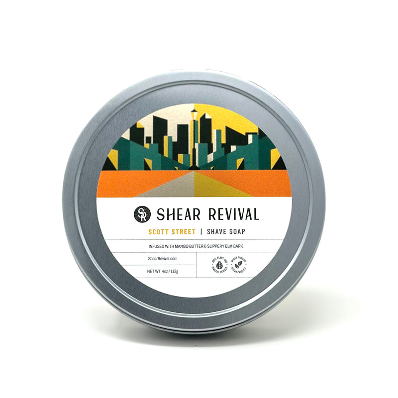 SHEAR REVIVAL Scott Street Shave Soap Skin