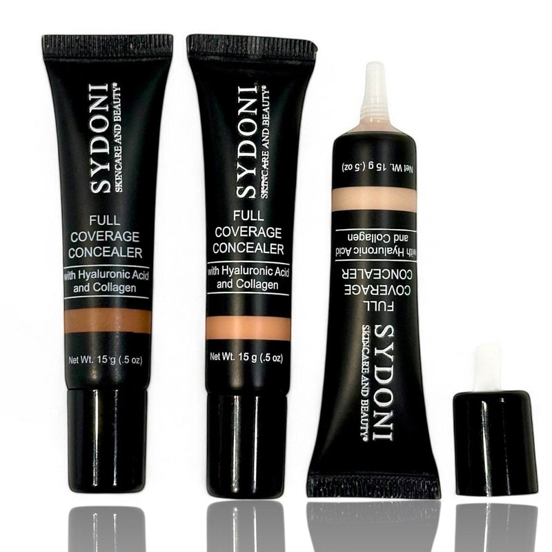 Sydoni Skincare and Beauty FULL COVERAGE CONCEALING CREAM WITH HYALURONIC ACID AND COLLAGEN .5 OZ. Cream Concealer