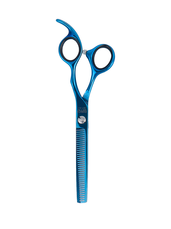 Vip Barber Supply Percu Futura Line Double Thinning Shear 6.5" Thinning Shear White Smoke