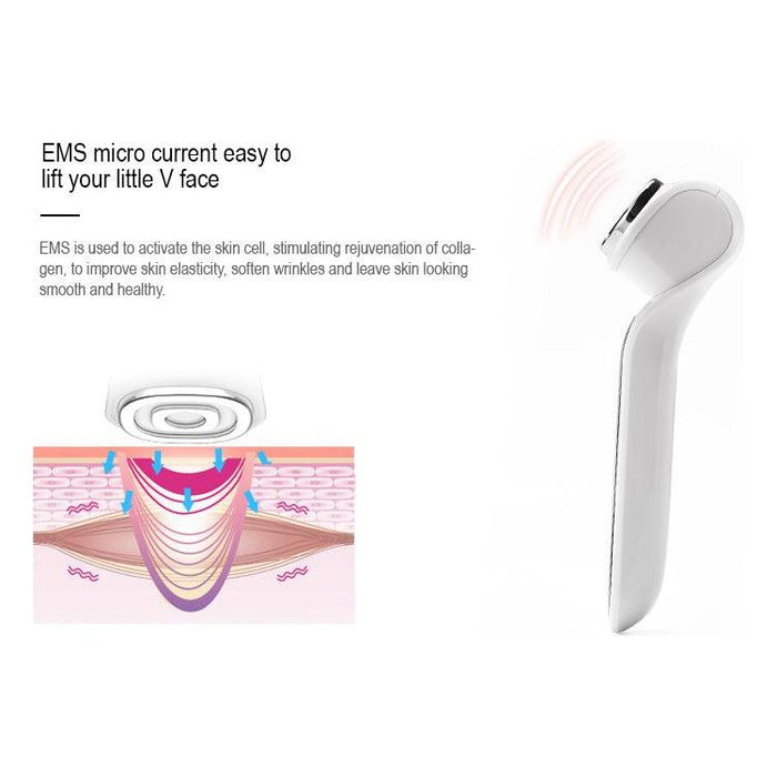 ZAQ Skin & Body -  Facial Rejuvenation Device - 7 Led, Rf, Ems, Sonic Vibration, Hot Massager Therapy