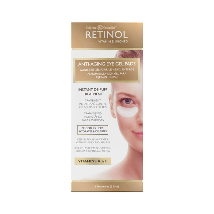 Retinol Anti-Aging Eye Gel Pads - 6 Pair / 10 Oz
