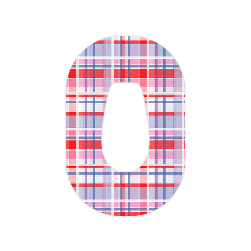 Peelz Party Plaid Dexcom G6 Patch Tape - Pump Peelz Patch Medical Tape