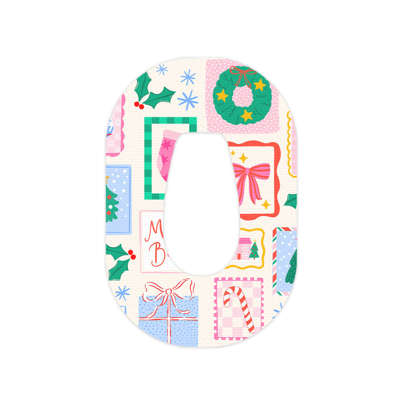 Peelz Holiday Greetings Dexcom G6 Patch Tape - Pump Peelz Patch Medical Tape