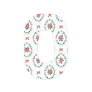 Peelz Poinsettia Parade Dexcom G6 Patch Tape - Pump Peelz Patch Medical Tape