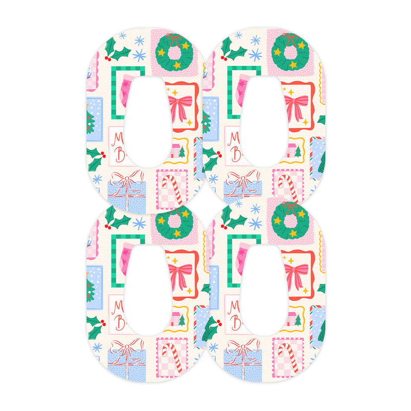 Peelz Holiday Greetings Dexcom G6 Patch Tape - Pump Peelz Patch Medical Tape