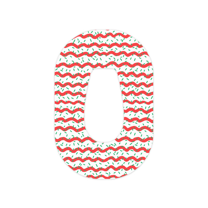 Peelz Christmas Icing Dexcom G6 Patch Tape - Pump Peelz Patch Medical Tape