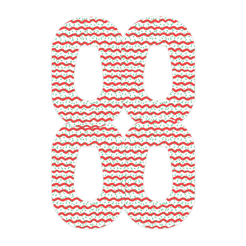 Peelz Christmas Icing Dexcom G6 Patch Tape - Pump Peelz Patch Medical Tape