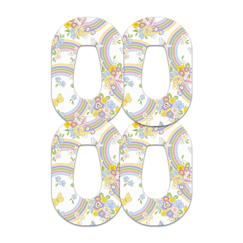 Peelz Rainbow Blooms Dexcom G6 Patch Tape - Pump Peelz Patch Medical Tape