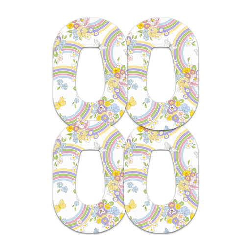 Peelz Rainbow Blooms Dexcom G6 Patch Tape - Pump Peelz Patch Medical Tape