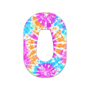 Peelz Neon Tie Dye Dexcom G6 Patch Tape - Pump Peelz Patch Medical Tape