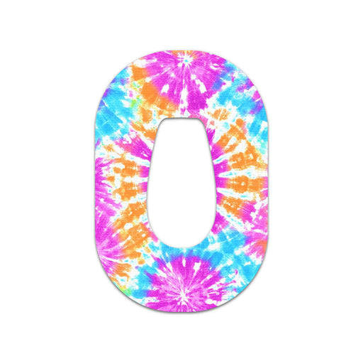Peelz Neon Tie Dye Dexcom G6 Patch Tape - Pump Peelz Patch Medical Tape