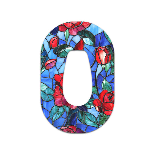Peelz Crimson Blooms Dexcom G6 Patch Tape - Pump Peelz Patch Medical Tape