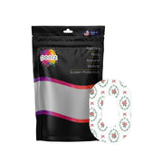 Peelz Poinsettia Parade Dexcom G6 Patch Tape - Pump Peelz Patch Medical Tape