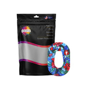 Peelz Crimson Blooms Dexcom G6 Patch Tape - Pump Peelz Patch Medical Tape