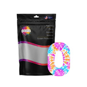 Peelz Neon Tie Dye Dexcom G6 Patch Tape - Pump Peelz Patch Medical Tape