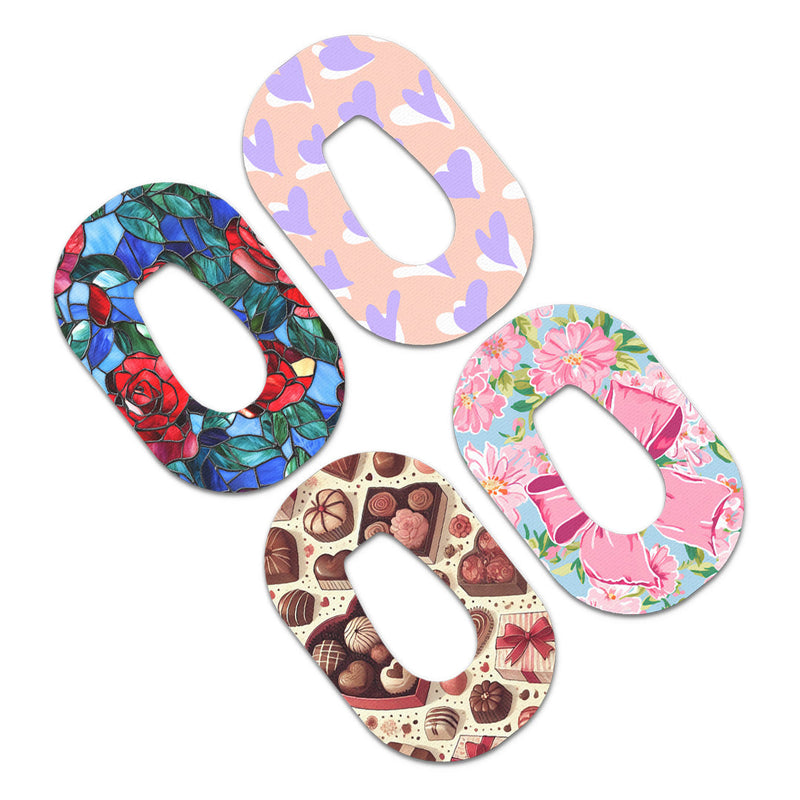 Peelz Valentine Variety Pack Dexcom G6 Patch Tape - Pump Peelz Patch Medical Tape