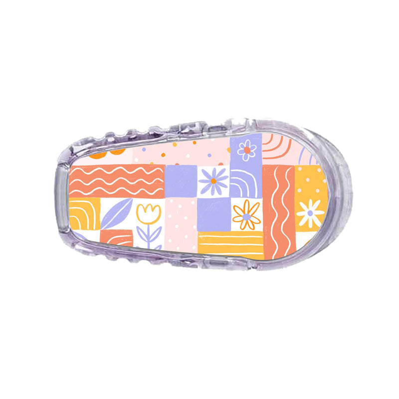 Peelz Wildflower Doodle Dexcom G6 Transmitter Sticker - Pump Peelz Peelz/Stickers