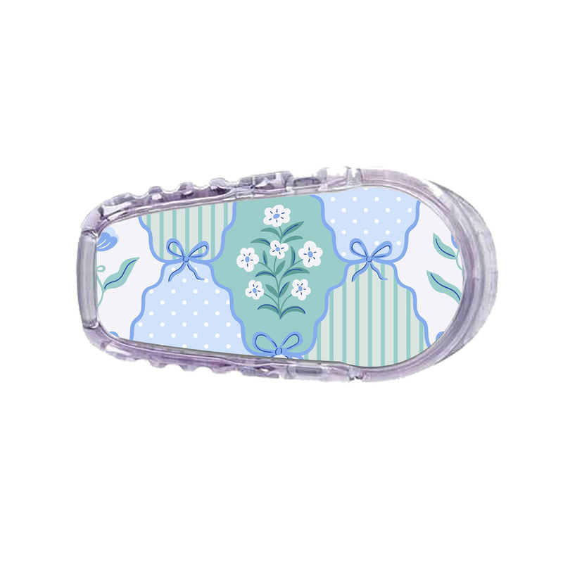 Peelz Cottage Bows Dexcom G6 Transmitter Sticker - Pump Peelz Peelz/Stickers