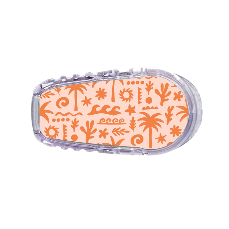 Peelz Terracotta Tides Dexcom G6 Transmitter Sticker - Pump Peelz Peelz/Stickers