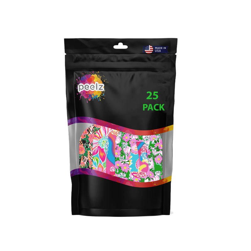 Peelz Ultimate Decorative Patch Pack for Dexcom G6 - Girls' Designs - Pump Peelz Patch Medical Tape