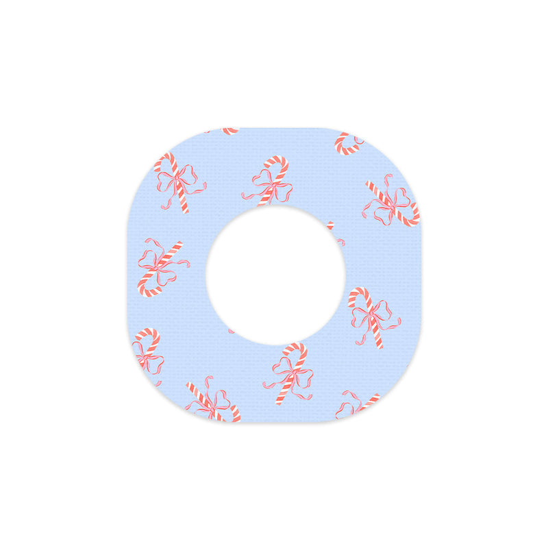 Peelz Candy Cane Lane Dexcom G7 and Stelo Patch Tape - Pump Peelz Patch Medical Tape